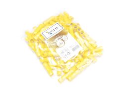 4 x 6 mm² Ek Muf İzoleli Kablo Uçları Sarı Renk - 1 Paket - 100Adet 