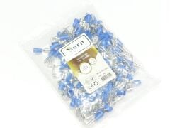 Erkek / Dişi Geri Dönüşüm Terminali 0,8x4,75 Soket İzoleli Mavi Renk (1,50x2,50mm² ) - 1 Paket - 100Adet 