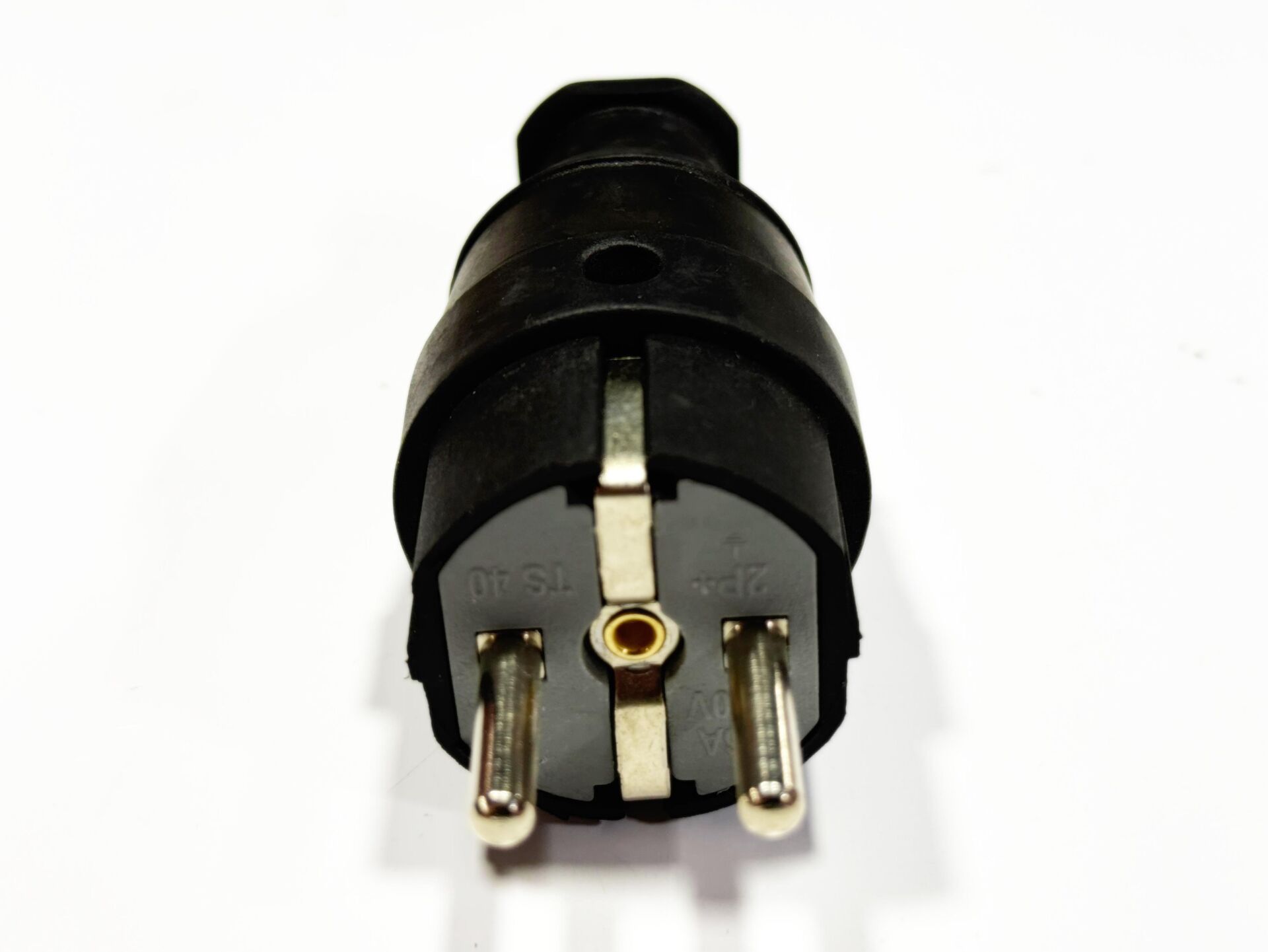 230V Kauçuk Erkek Fiş Siyah Renk