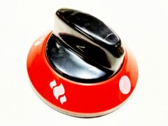 Isı Kontrol Düğmesi – 6mm & 8mm & E.C.A. Uyumlu | Kırmızı / Siyah | Horeca Tip