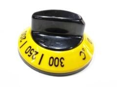 50-300 Termostat Kontrol Düğmesi – 6mm | Sarı / Siyah | Horeca Tip