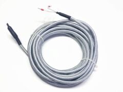 Metal Örgü Korumalı Silikon Kablolu Isıtıcı Rezistansı – 6mt Sıcak Bölge + 1mt Soğuk Bölge – 300W 230V