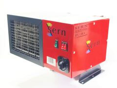 SERN Elektrikli Fanlı Isıtıcı, FI 20 Model, 20KW, 380V, 2200M³/H, 180-200M², 2 Kademeli Isıtma Devresi + Fan +Termostatlı