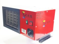 SERN Elektrikli Fanlı Isıtıcı, FI 25 Model, 25KW, 380V, 2200M³/H, 250-300M², 2 Kademeli Isıtma Devresi + Fan +Termostatlı