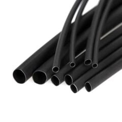 120mm Isı ile Daralan Siyah Makaron 2/1 (-55/+125) - 120mm Black Heat Shrink Tube 2/1 (-55/+125)